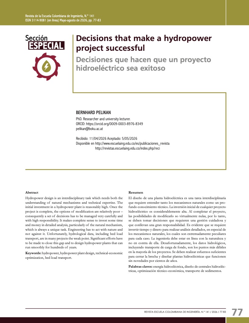 Decisions that make a hydropower project successful